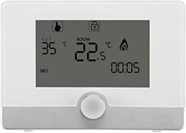 Termostato Programmabile Regolatore Di Temperatura Intelligente Programmabile Digitale A 7 Giorni Con Luce Blu E Display Grande Per Sistema Di Riscaldamento A Caldaia Sospeso White Amazon It Casa E Cucina