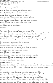 The Best Day By George Strait Lyrics And Chords Lyrics And Chords Music Chords Acoustic Song