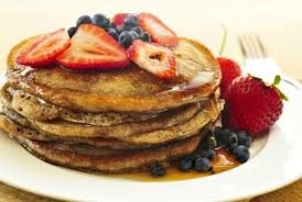 Healthy Wholemeal Pancakes With Seasonal Fruit Recipe Food Recipes Eat