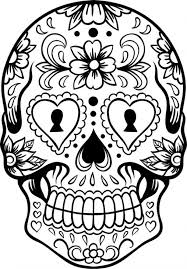 Sugar Skull Coloring Page Letscolorit Com Skull Coloring Pages Cool Coloring Pages Coloring Pages For Teenagers