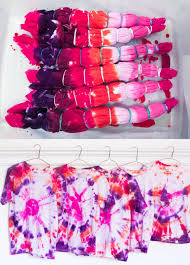 Black And Purple Tie Dye Shirt Tie Dye Shirt Birthday Party Favors Plus Tips To Make The Colors More Vivid From Michaelsmakers White H Tie Dye Crafts Tie Dye Patterns Diy Diy Tie Dye Shirts