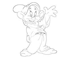 Dopey doing a handstand #snowwhite. Dopey Coloring Pages