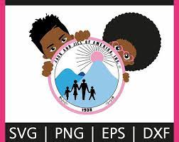 Barcut Jack And Jill Of America Peek Afro American Boy Girl Clipart By Barcut On Etsy Https Www Etsy Com Listing 674931388 Barcut Jac Jack And Jill Jack Jill