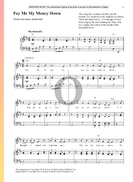 Maybe you would like to learn more about one of these? Pay Me My Money Down Sheet Music Piano Voice Pdf Download Streaming Oktav