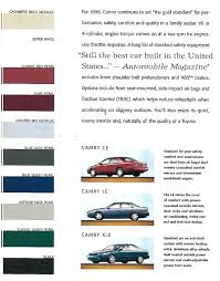 The easiest way to update or change your home decor is by changing paint color. Toyota Camry Paint Charts