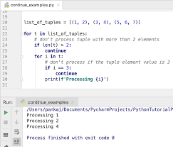 The python continue statement is another one to control the flow of loops. Python Continue Statement Askpython