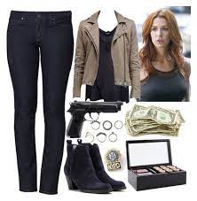 55 Carrie Wells Unforgettable Clothes Design Outfits Leather Jacket