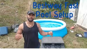 Bestway Fast Set Pool 10 X 30 Set Up Quarantine Pool Youtube