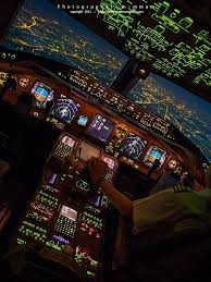 Cockpit At Night Flight Deck Cockpit Aviation