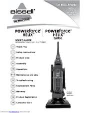 Bissell Powerforce Helix Turbo Belt Replacement Bissell Powerforce Helix Turbo Bagless User Manual Pdf Download Manualslib
