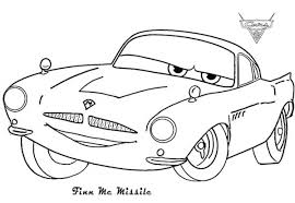 Printable lightning mcqueen colouring pages. Coloring Pages Finn Mc Missile From Disney Cars Coloring Page