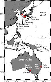 Australia map and satellite image. Map Showing The Countries Such As Australia 1983 Japan 2004 2008 Download Scientific Diagram