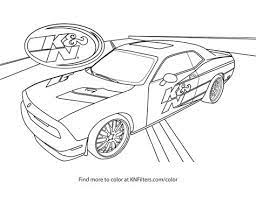 The dodge challenger is the name of three different generations of automobiles (two of those being pony cars) produced by american automobile manufacturer dodge. Dodge Challenger Coloring Pages Learny Kids