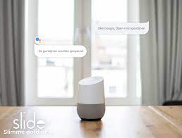 control your curtains with google assistant gordijnen slide huis beveiliging