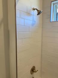 Metal Trim Around Tiled Shower White Tiles Gold Trim Tile Trim Metal Trim Metal Tile