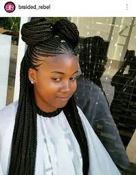This black allover braided hairstyle mixes different techniques and styles such as cornrows, high bun, french braid, low ponytail…. Pinterest Jalissalyons Scalp Braids Curly Hair Inspiration Natural Hair Updo Wedding