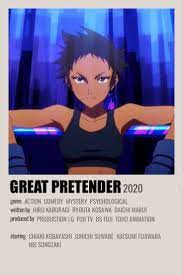 Great Pretender | Anime printables, Anime shows, Anime films