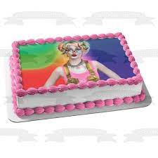 Dream day is run by yeni monroy who trained as a microbiologist. Birds Of Prey And The Emancipation Of One Harley Quinn Tye Dye Background Edible Cake Topper Image Abpid51135 Walmart Com Walmart Com