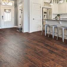Golden Select Whiskey Hickory 19 2 Cm 7 56 In Hand Scraped Water Resistant Laminate Flooring With Pre Attached Foam Bac In 2020 Flooring Laminate Flooring New Homes