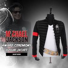 Mens michael jackson jacket suit sequins costumes nightclub bar dress (m, black) 5.0 out of 5 stars. Michael Jacskon Award Show Hussar Jacket Blj Michael Jackson Costume Michael Jackson Merchandise Michael Jackson Awards