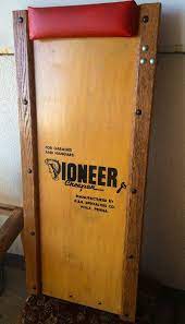 Mechanic S Creeper Antique Auto Creeper Car Dollie Pioneer Creeper Garages Hangers Mid Century Man Cave Industrial Oak Cast Iron Wheels Mechanics Creeper Oak Wood Trim Antiques