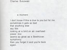 Say Like Looking At A Bird On An Overhead Power Line Charles Bukowski Words Bukowski Cool Words