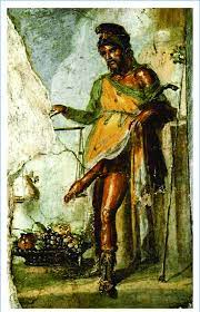 God Priapus illustrated in a fresco in the House of Vettii, Pompeii... |  Download Scientific Diagram