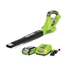 Greenworks 40v 150 Mph Variable Speed Cordless Leaf Blower 2 0ah Battery And Charger Included 24252 In 2021 Cordless Leaf Blowers Blowers Variable Speed Motor
