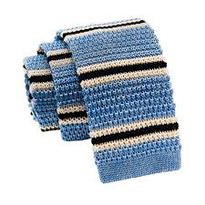 Maybe you would like to learn more about one of these? Kirkland Stripes Knitted Silk Tie Light Blue Navy White Knit Tie Silk Ties Navy And White