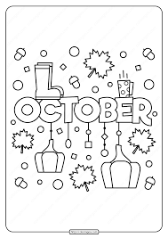 Print out these mother's day coloring pages for kids related posts: Free Printable October Pdf Coloring Page In 2020 Fall Coloring Pages Free Coloring Pages Quote Coloring Pages
