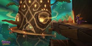 Artstation Spyro Reignited Treetops Didier Nguyen This realm uses the supercharge ramps to zoom in and out of the houses. artstation spyro reignited treetops