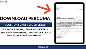 The following image below is a display of images that come from various sources. Download Ini Contoh Surat Tunjuk Sebab Jika Datang Lewat Tidak