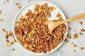 I don't remember where i got this, but its delicious!!! Healthier Energy Boosting Granola Recipe
