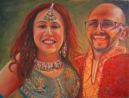 Wedding portraits at Hocking Hills' Old Man's Cave