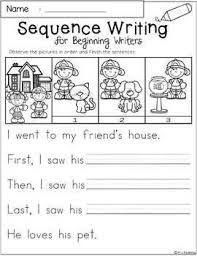 Free Sequence Writing For Beginning Writers In 2020 Sequencing Worksheets Sequence Writing Story Sequencing Worksheets