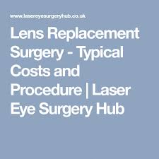 Lens Replacement Surgery Typical Costs And Procedure Laser Eye Surgery Hub Lasereyesurgerycost Laser Eye Surgery Cost Replacement Lens
