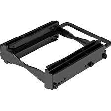 Startech Com Dual 2 5 Ssd Hdd Mounting Bracket For 3 5 Drive Bay Black Bracket225pt Best Buy
