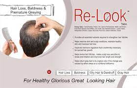 Relook Tablets Stimulates Hair Re Growth Prevents Premature Baldness Strengthen Hair Follicles Improve Skin Scalp Conditions