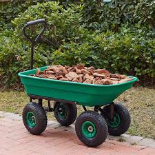 Gartenkarre 75l 300kg Kippfunktion Luftbereifung Gartenwagen Gartenkarre Schubkarre