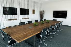 Conference Room Industrial Table And Chairs Meeting Room Design Conference Room Design Office Meeting Room