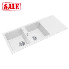 Maybe you would like to learn more about one of these? 1160 500 200mm White Granite Quartz Stone Kitchen Sink Double Bowls Drainboard Top Undermount Bathroom Sales Direct Pty Ltd