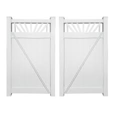 Weatherables Annapolis 3 7 Ft W X 5 Ft H White Vinyl Privacy Fence Gate Kit Swpr Cts 5x44 5 Vinyl Privacy Fence White Vinyl Vinyl Panels