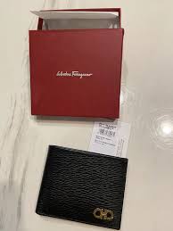 New Authentic Salvatore Ferragamo Revival Men Wallet Leather Bifold Black  $495 | eBay