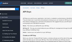 Sendgrid Api Keys Api Key User Guide Coding