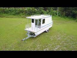 Lil Hobo Trailerable Houseboat - Youtube House Boat Trailerable Houseboats House Boats For Sale