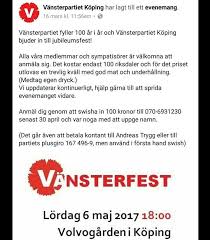 Det är alltså vad dagens vänsterpartiet skrev, som handgriplig och lojal svensk megafon åt. 17586906 211190876031471 6287234755817635840 N Vansterpartiet Koping