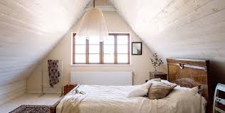 Since most attics have steep walls, they're not always the most convenient storage spots — unless you take advantage of open shelving as in this room. 16 Dreamy Attic Rooms Sloped Ceiling Design Ideas