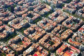 The popular city in the northeastern corner of spain attracts millions of food, wine, architecture and photography fans! Free Photo Aerial View Of Eixample District Barcelona Spain