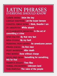 Latin Phrases Everyone Should Know Latin Phrases Latin Quotes Words