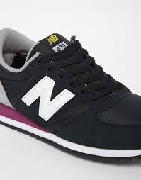 Black And Yellow New Balance Shoes New Balance 420 Suede Mix Black Yellow Trainers At Asos Com